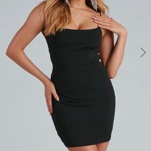 Windsor Sparkly Black Mini Dress